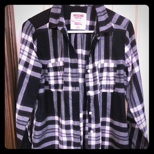 Black and white flannel